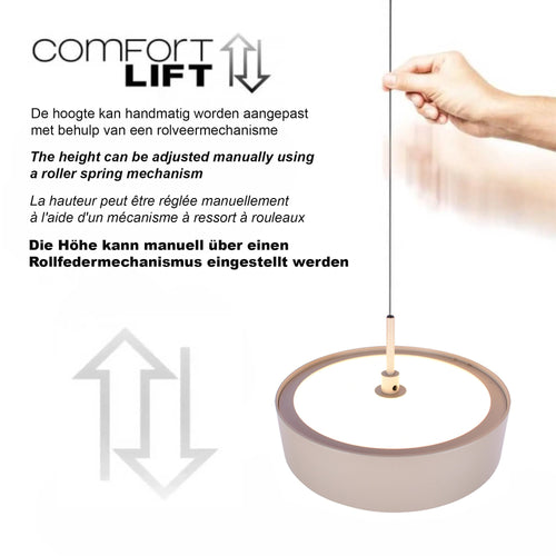 Freelight hanglamp Alieno - 5 lichts - 120  x 150   cm - beige