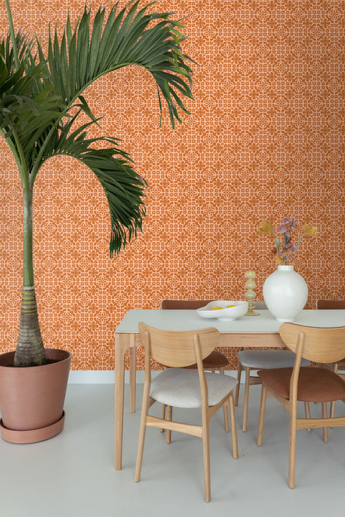 ESTAhome behang verweerde tegels oranje bruin - 50 x 900 cm - 131481 - vtwonen shop