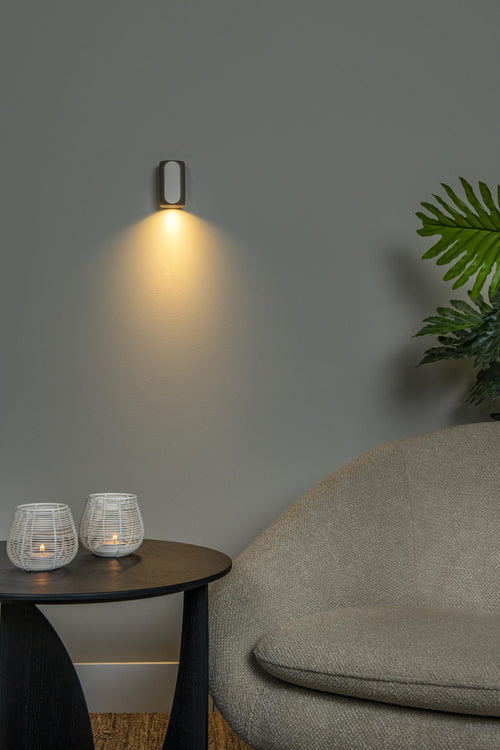 Lucide wandlamp BRAGA - 1xGU10 - Koffie - vtwonen shop