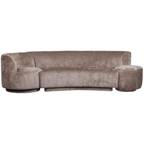 WOOOD bank Combi-Popular - Chenille - Taupe - 72x345x97 - vtwonen shop