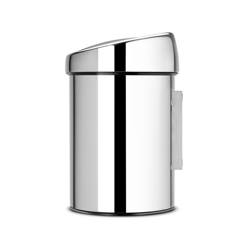 Brabantia Touch Bin afvalemmer, 3 liter, kunststof binnenemmer - Brilliant Steel
