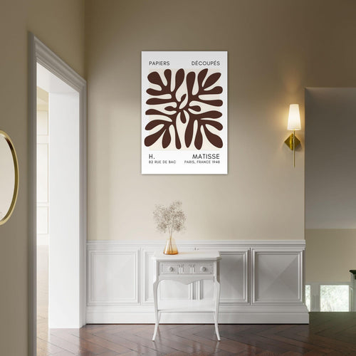 Artfulprints  Matisse - Deep ocean brown   poster A4 21x29.7 cm - vtwonen shop