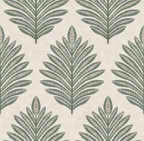 Sanders & Sanders behang bladeren groen en beige - 53 cm x 10 m - 641010