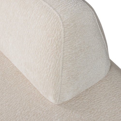 WOOOD fauteuil met verplaatsbare rugleuning Sterck - Polyester - Zand - 118x102x41 - vtwonen shop