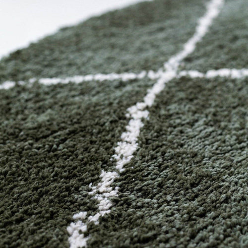 Interieur05 Berber Rond vloerkleed hoogpolig Groen/Cream - scandinavisch - nea - 160 x 160 cm - vtwonen shop