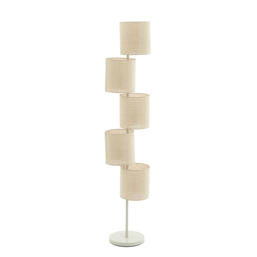 Light & Living vloerlamp Benigno - bruin - Ø33cm
