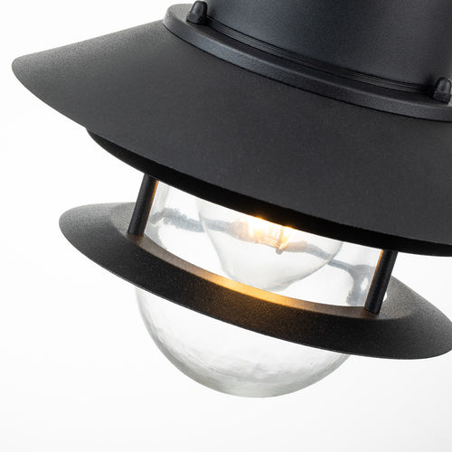 Elstead Copenhagen Buiten Dome Wandlamp Zwart, IP44