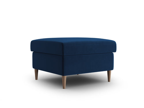 Cosmopolitan Design Poef Kyoto flueel koningsblauw - 70x70x45cm