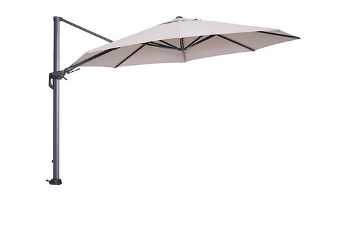Hawaii parasol - Ø350 cm - carbon black - zand - vtwonen shop