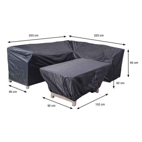 Garden Impressions Lounge dining hoes 253/223x80xH65-152x92xH62cm