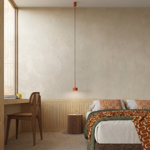 Sollux Lighting Hanglamp AURA 1 rode oker Gx53 - 10x10x125cm