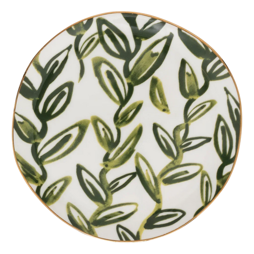 Urban Nature Culture Good Morning bord Leaves - Evergreen Sprig - 17x1cm