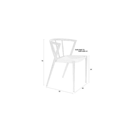 Housecraft Living Che Eetkamerstoelen Bruin - Set van 2