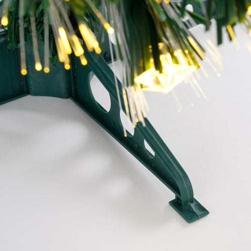 Luca Lighting Mercury Kunstboom met Fibre Optic Verlichting - Kerstboom met 95 LED Sterretjes - Kerstversiering voor Binnen - Klassiek Rond Model -
