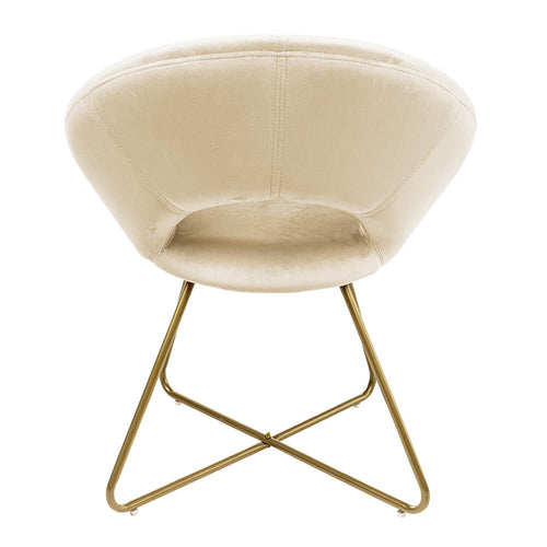 Home Deluxe Fluwelen stoel SELESA Beige - vtwonen shop