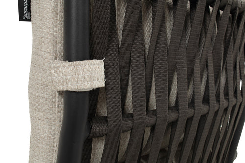 Hartman Tuinstoel Shinzo - Zwart Touw - Zithoogte 50cm - Set van 4 - vtwonen shop