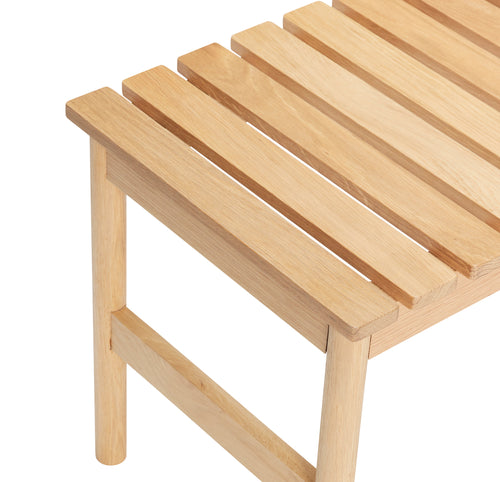 Hübsch bank Row - mdf/essenhout/essenvineer - 70x40xh45cm