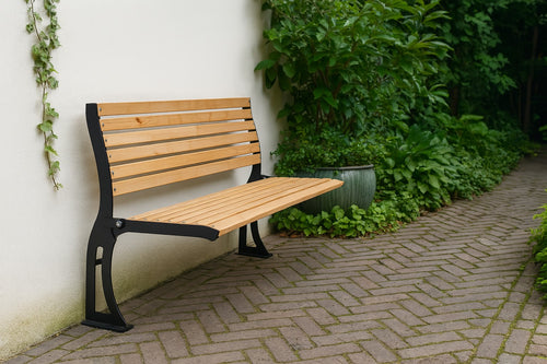 MaximaVida staande gevelbank Jordaan met rugleuning 150 cm - vtwonen shop