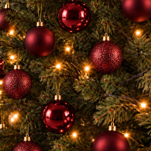 Mica Decorations Kerstballen Set Onbreekbaar - 46 Donkerrode Kerstballen Diameters 4, 6 en 8 cm - Gemaakt van Gerecycled Polystyreen - Mix van Mat,