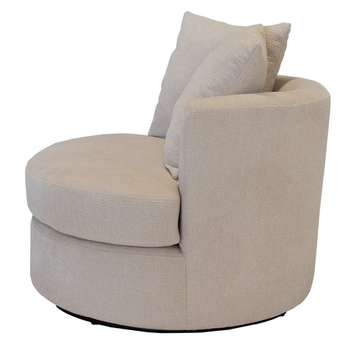 Giga Meubel Fauteuil Thony Luxe Draaibaar - Beige - Zithoogte 46cm