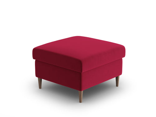 Cosmopolitan Design Poef Kyoto flueel rood - 70x70x45cm
