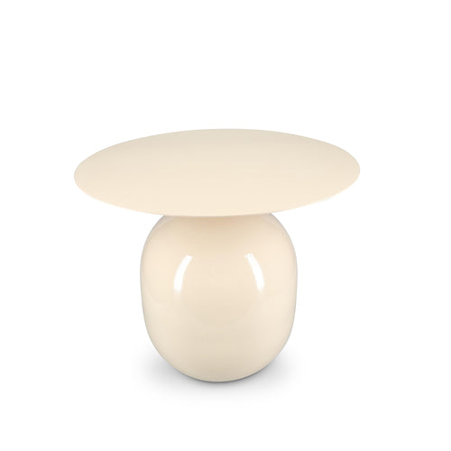 S|P Collection - Bijzettafel 50xH40cm metaal ivory Mio