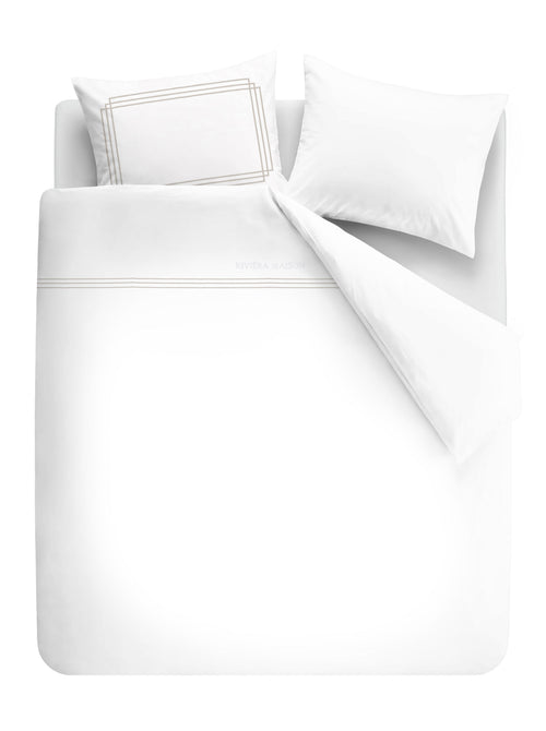 Rivièra Maison Dekbedovertrek Leandro - 240 x 200/220 cm - Zand