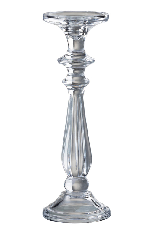 J-Line kandelaar Tibo - glas - transparant - large - vtwonen shop