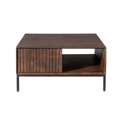 Starfurn  salontafel Madison - bruin - 80x80x40cm - vtwonen shop