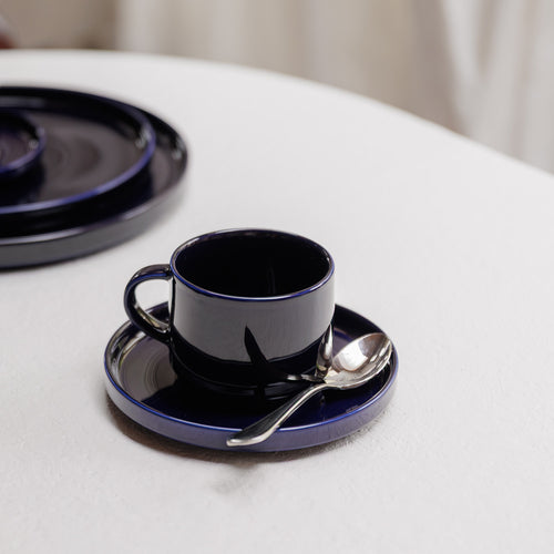 S|P Collection - Schotel 15cm midnight blue Aster - Set van 4