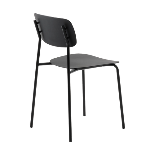 Olivine Julan Kunststof Eetkamerstoel Zwart - vtwonen shop