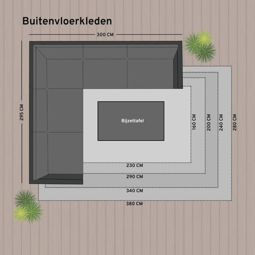 Rond Buitenkleed Frost - Roest - dubbelzijdig - EVA Interior - vtwonen shop