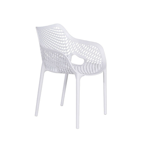 Garden Impressions tuinstoel Air XL wit kunststof set van 4 stuks - vtwonen shop