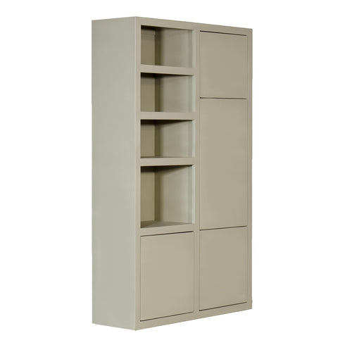 Giga Meubel Wandkast Xander - Mangohout - Beige - 120x45x200cm - vtwonen shop