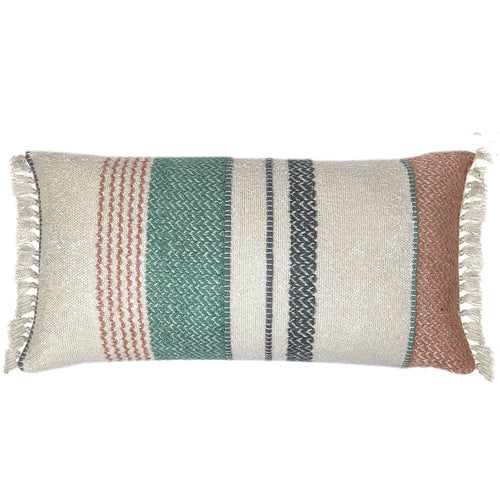 Malagoon kussen - pastel multicolor bouclé - 40x70cm