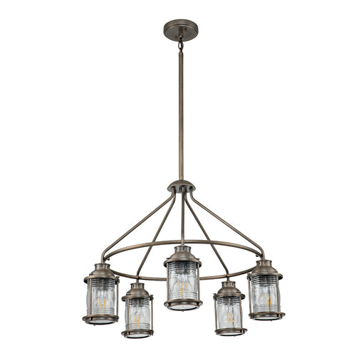 Elstead Kichler Ashland Hanglamp voor buiten, gebronsd brons, IP44
