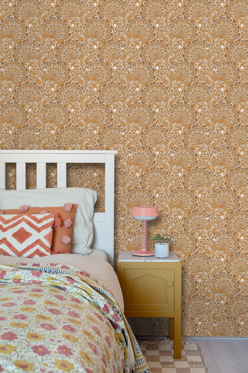 ESTAhome behang vintage bloemen bruin - 50 x 900 cm - 131089 - vtwonen shop