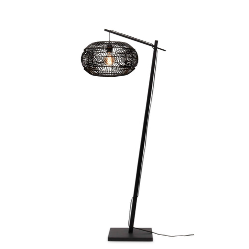 GOOD&MOJO vloerlamp Madeira - zwart - Ø48cm - vtwonen shop