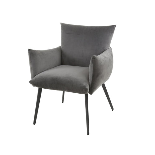 Giga Meubel Eetkamerstoel Lobby - Antraciet Velvet