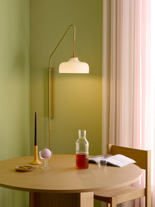 Hübsch wandlamp Current - glas/ijzer - 71x30xh111cm
