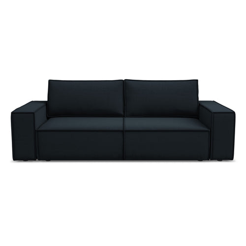 LaMiaSofa 3-zits slaapbank Livorno - velours - koningsblauw - 255x105x85