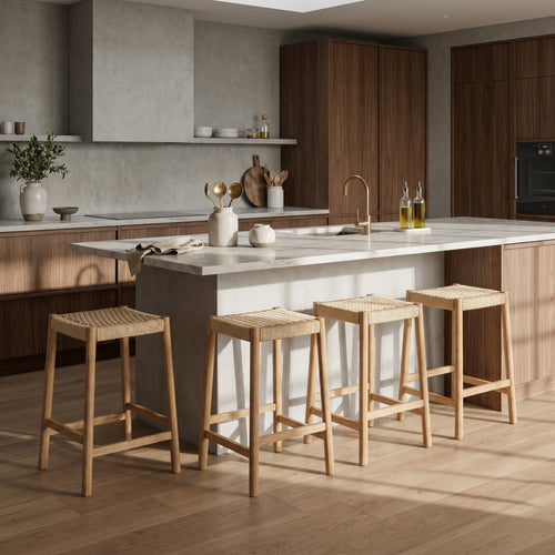 Furnhouse barkruk Ida - Natuurlijk eikenhout