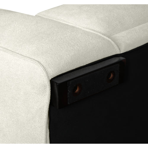 Furnhouse chaise longue bank rechts California - Crème wit - Stof - 105x305x85