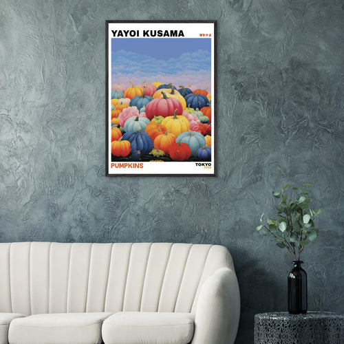 Artfulprints Poster Yayoi Kusama - Pumpkins   - 30x40 cm - Meerkleurig