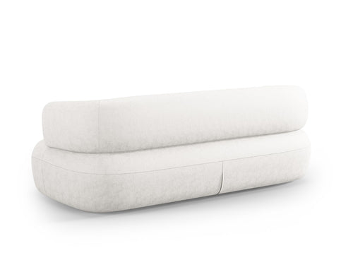 Micadoni Bank Jenny 3-zits, chenille, lichtbeige - 90x178x73cm