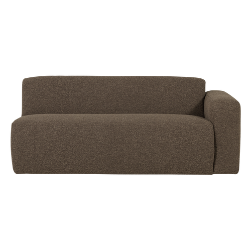 WOOOD 2-zits bank arm rechts Mojo Base - Bouclé - Bruin - 74x185x97