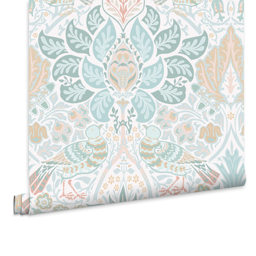 William Morris at Home Vliesbehang - Dove & Rose Haze
