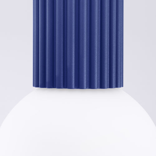Sollux Lighting Plafondlamp HALO ultramarijn IP44 - 12x12x21cm
