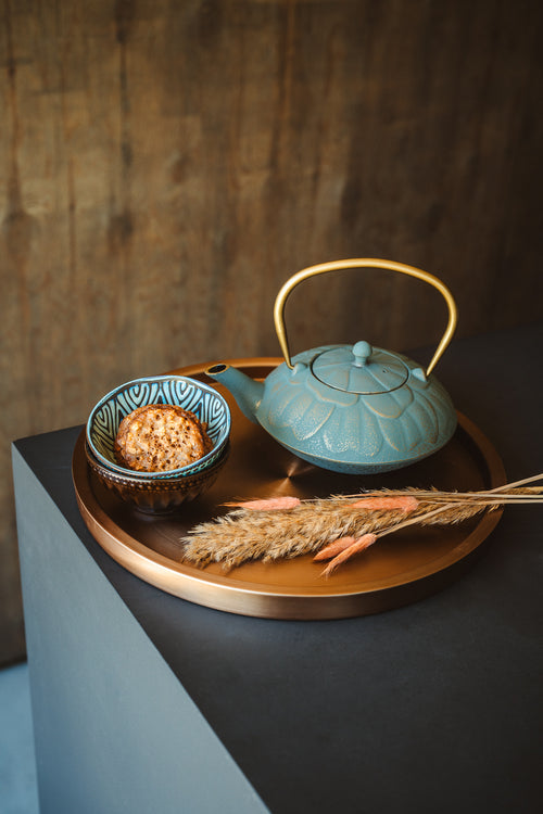 Bredemeijer - Theepot Kunming 1,3L gietijzer blauw - vtwonen shop