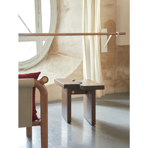 Tikamoon Massief eiken bijzettafel - Donkerbruin - vtwonen shop